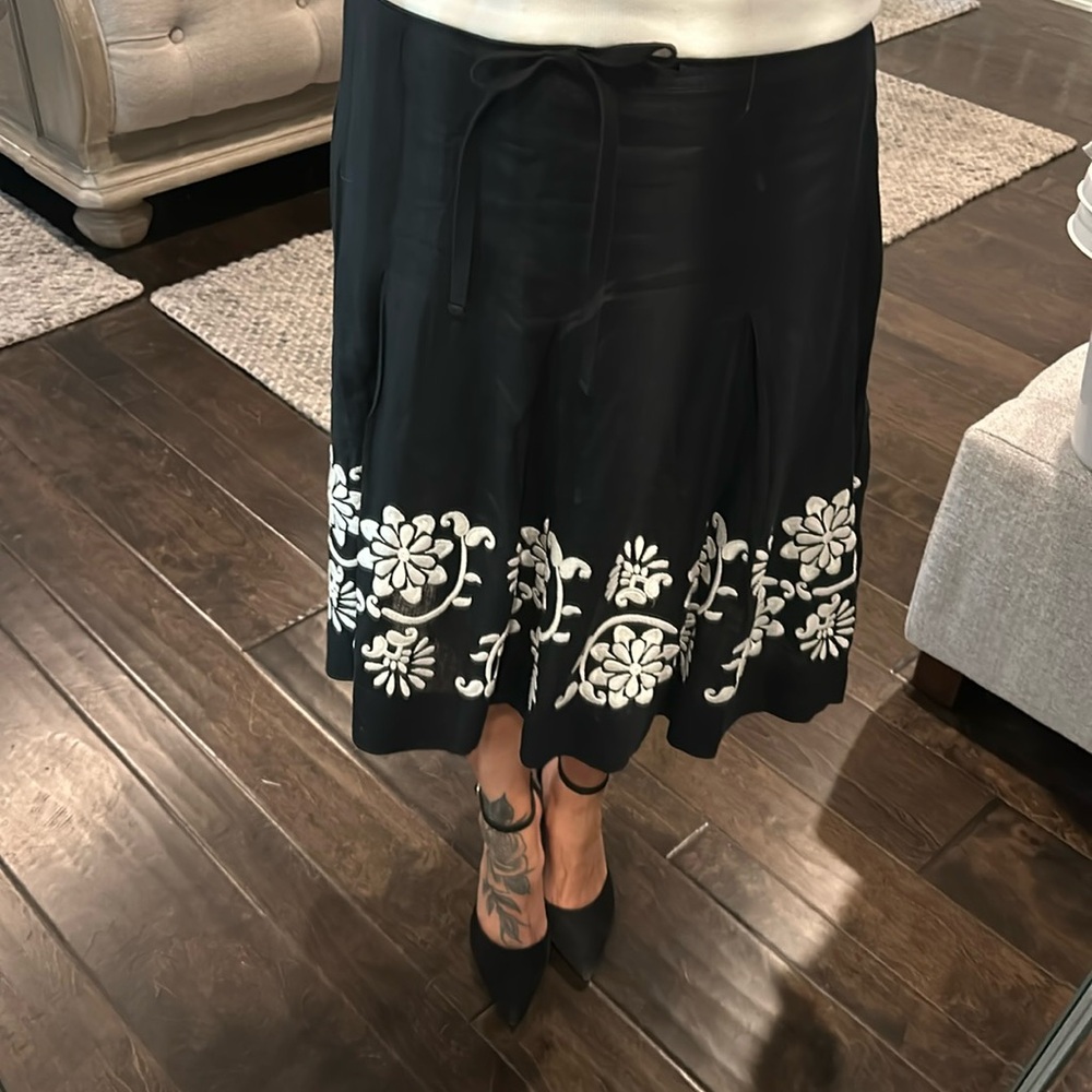 Black linen skirt - Picture 4 of 14
